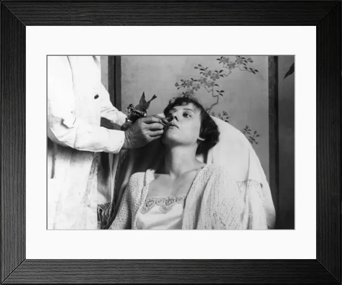 Framed Print : Tattooing the Lips Framed Print : Tattooing the Lips