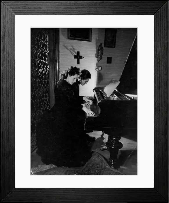 Framed Print : Gothic Piano Duet Framed Print : Gothic Piano Duet