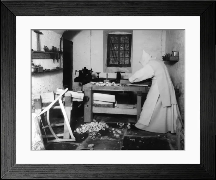 Framed Print : Monastic Carpenter Framed Print : Monastic Carpenter