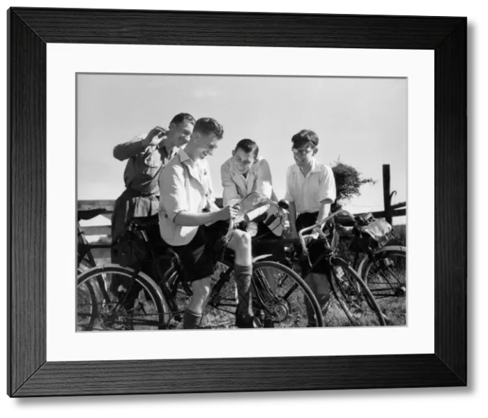 Framed Print : Cycling Discussion Framed Print : Cycling Discussion