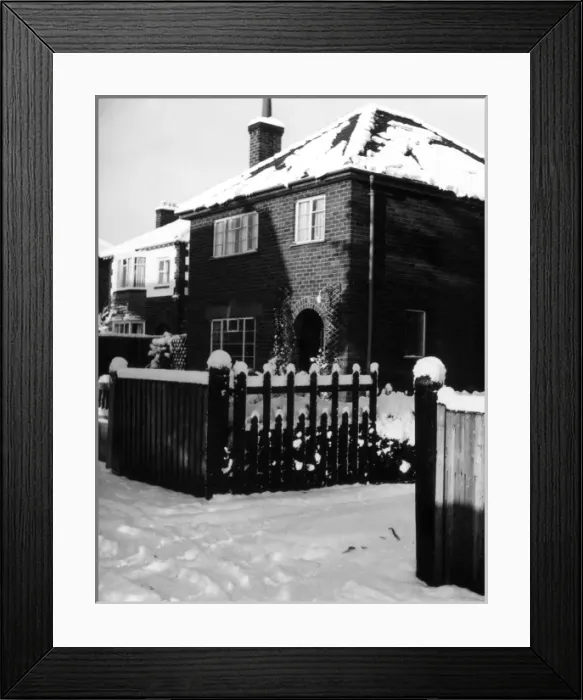 Framed Print : Snowy Suburbia Framed Print : Snowy Suburbia
