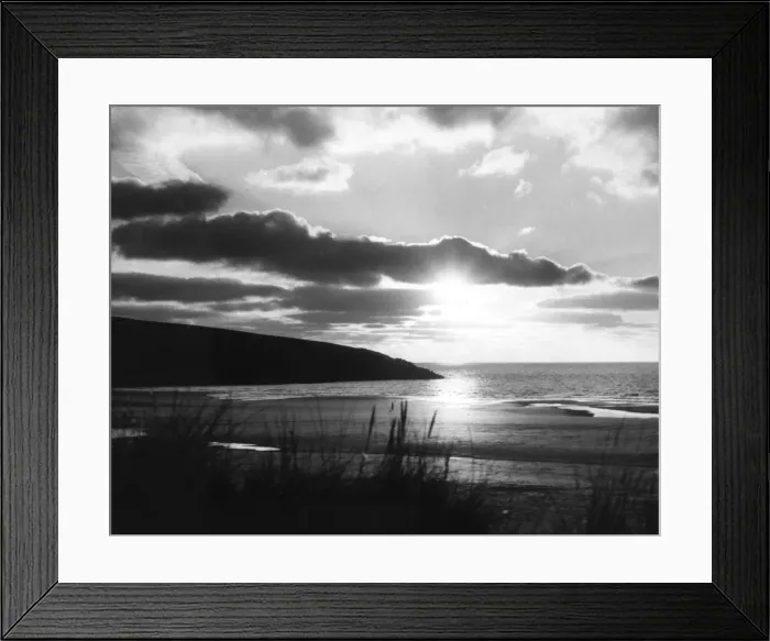 Framed Print : Crantock Bay Sunset Framed Print : Crantock Bay Sunset