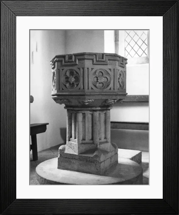 Framed Print : Church Font Framed Print : Church Font