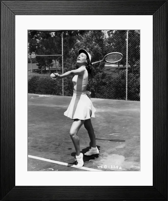 Framed Print : Tennis Poser