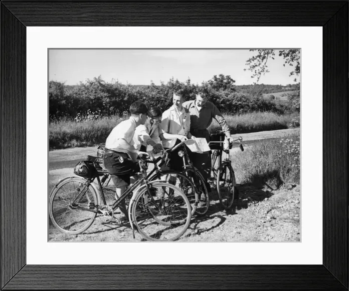 Framed Print : Cycling Discussion Framed Print : Cycling Discussion
