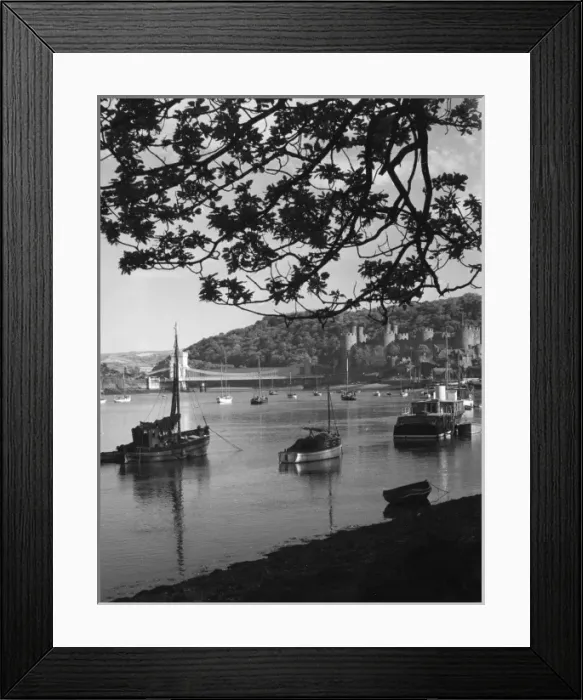 Framed Print : Conway Castle & Bridge Framed Print : Conway Castle & Bridge