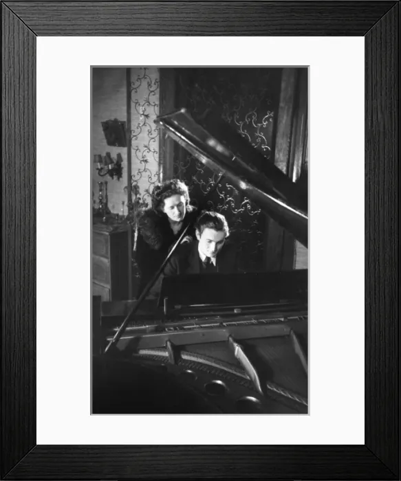 Framed Print : Gothic Piano Couple Framed Print : Gothic Piano Couple