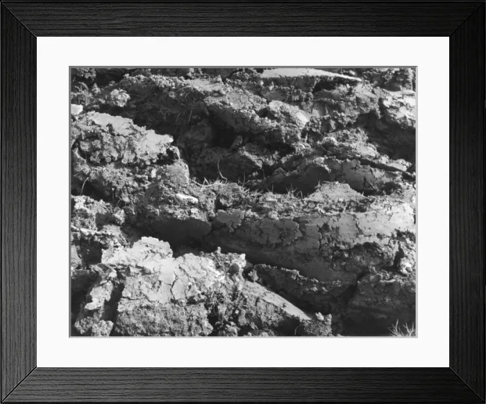 Framed Print : Clay Soil Furrows Framed Print : Clay Soil Furrows