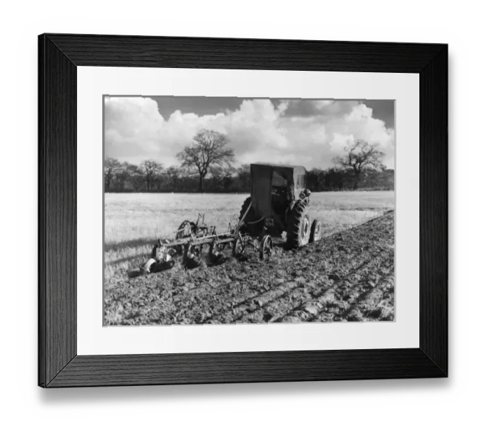 Framed Print : Four-Furrow Tractor Framed Print : Four-Furrow Tractor