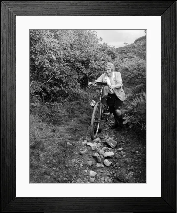 Framed Print : Tour Cyclist on Rocks Framed Print : Tour Cyclist on Rocks