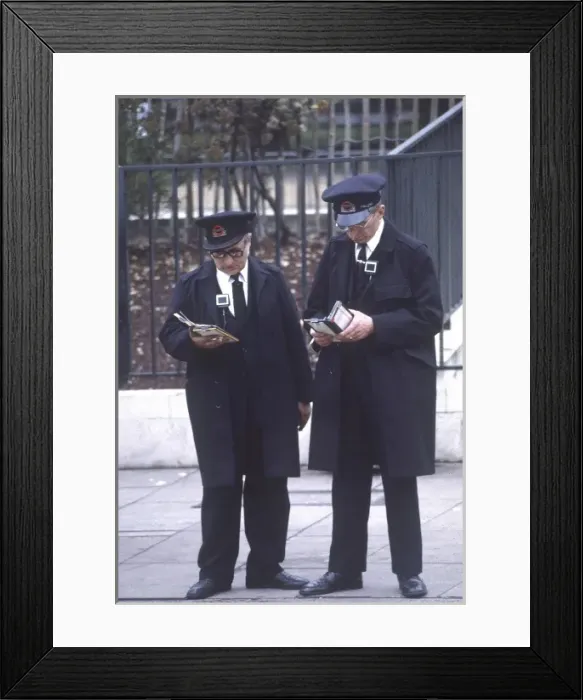 Framed Print : Bus Inspectors Framed Print : Bus Inspectors