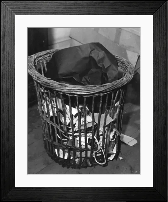 Framed Print : Waste Paper Basket Framed Print : Waste Paper Basket