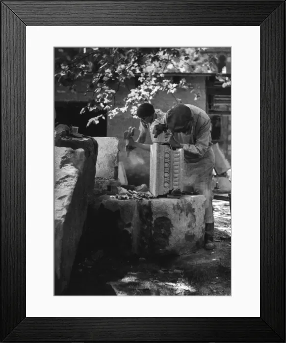 Framed Print : Stone Cutters Framed Print : Stone Cutters