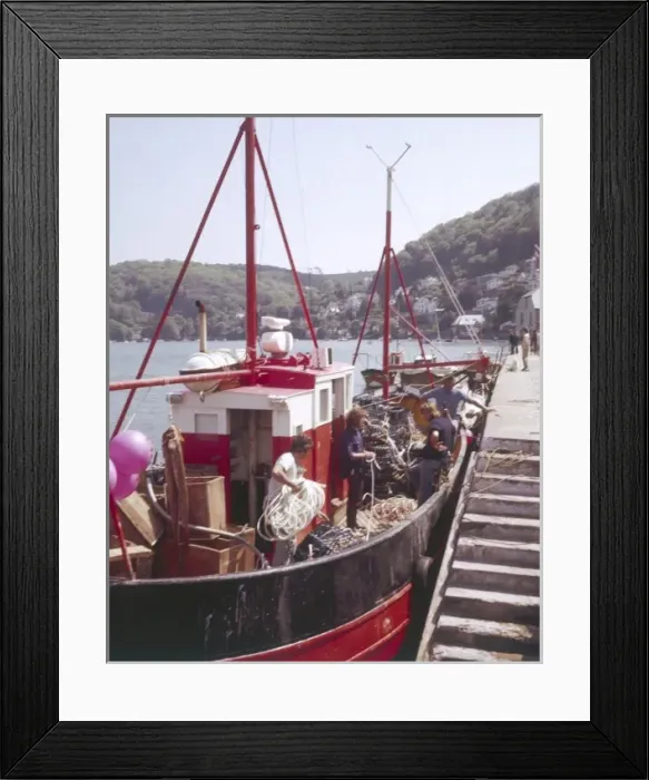 Framed Print : Devon Fishermen Framed Print : Devon Fishermen