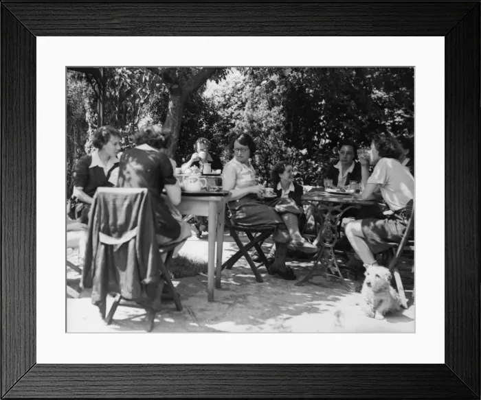 Framed Print : English Ladies Take Tea Framed Print : English Ladies Take Tea