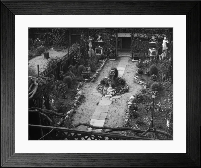 Framed Print : Small Cottage Garden Framed Print : Small Cottage Garden