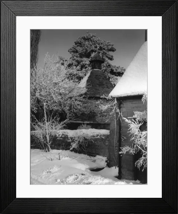 Framed Print : Snow-Covered Dovecote Framed Print : Snow-Covered Dovecote
