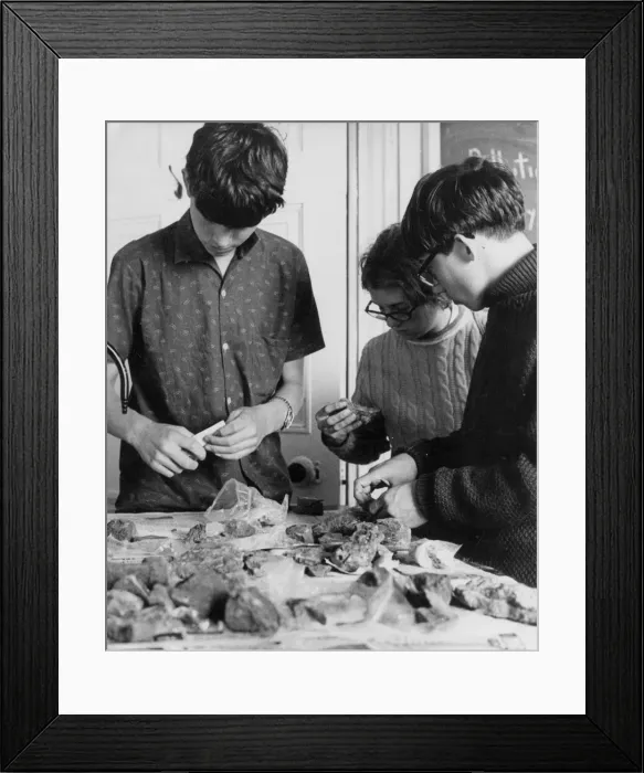 Framed Print : Geology Students Framed Print : Geology Students