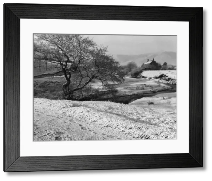 Framed Print : Derbyshire Snow Scene