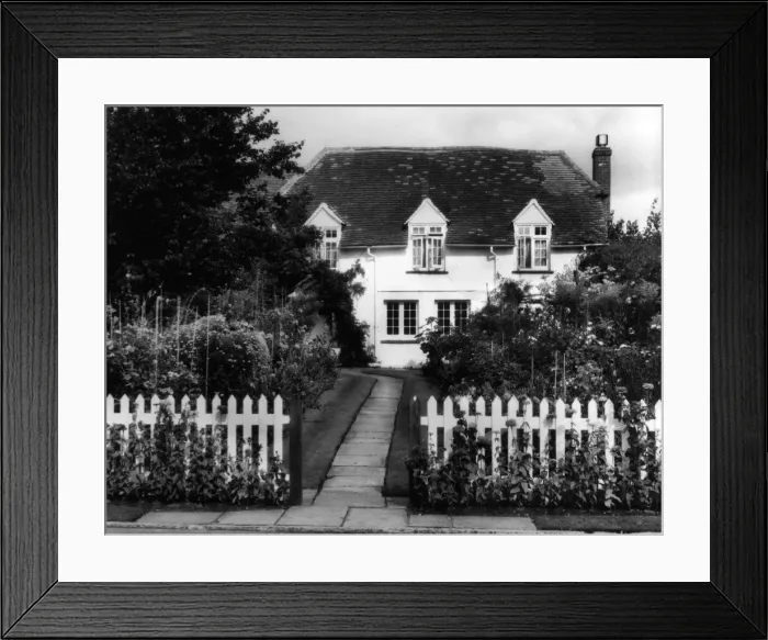 Framed Print : English Cottage Garden Framed Print : English Cottage Garden