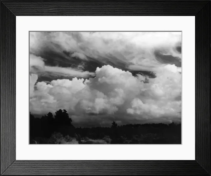 Framed Print : Cloudy Wisley Common Framed Print : Cloudy Wisley Common
