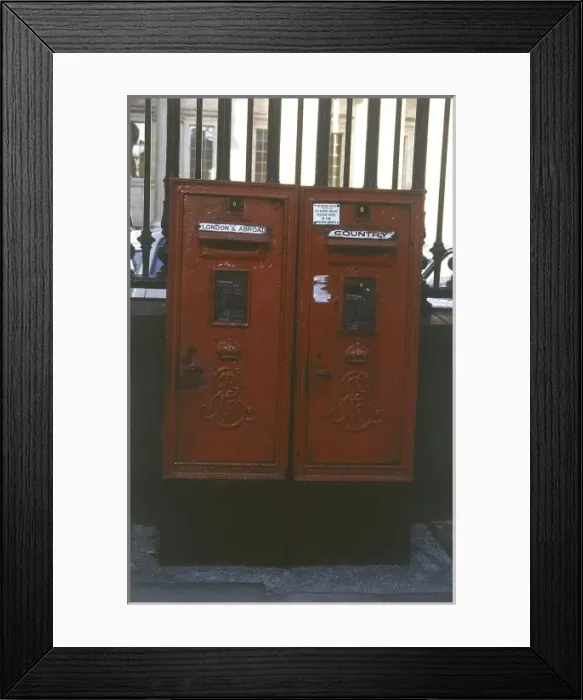 Framed Print : Red Post Boxes Framed Print : Red Post Boxes