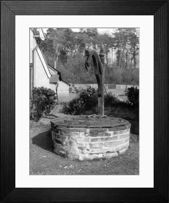 Framed Print : Cottage Garden Well Framed Print : Cottage Garden Well