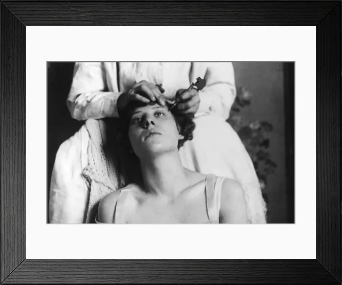 Framed Print : Tattooing the Eyebrows Framed Print : Tattooing the Eyebrows