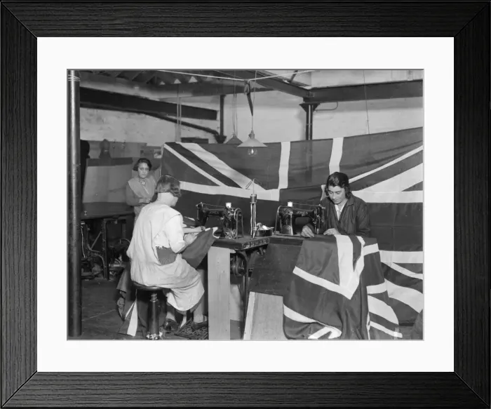 Framed Print : Empire Day Flags 1930S Framed Print : Empire Day Flags 1930S