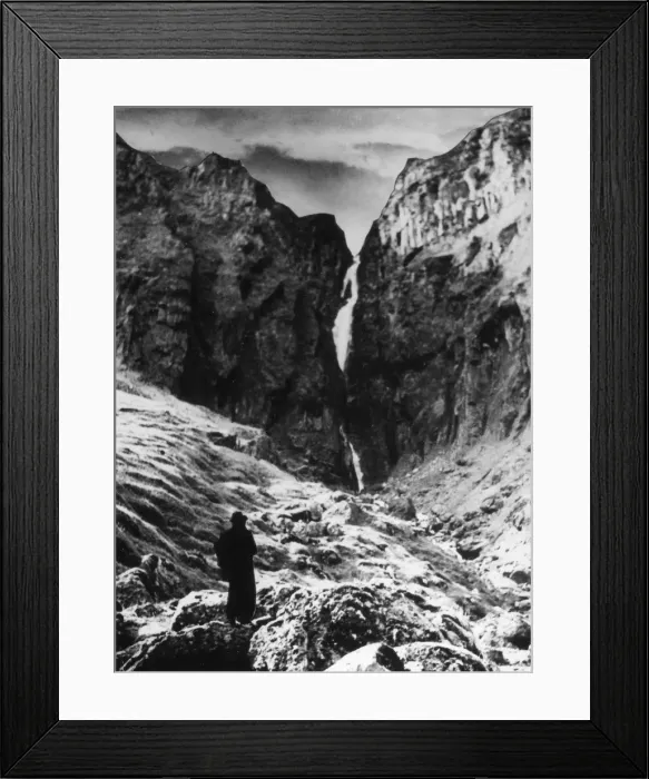 Framed Print : Alpine Crevasse Framed Print : Alpine Crevasse