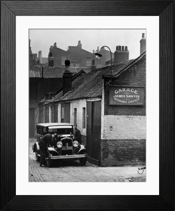 Framed Print : Garage with a Past Framed Print : Garage with a Past