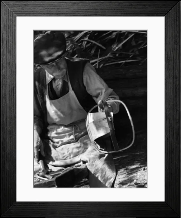 Framed Print : Trug Basket Maker Framed Print : Trug Basket Maker