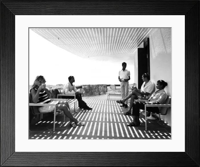 Framed Print : Drinks on the Terrace Framed Print : Drinks on the Terrace