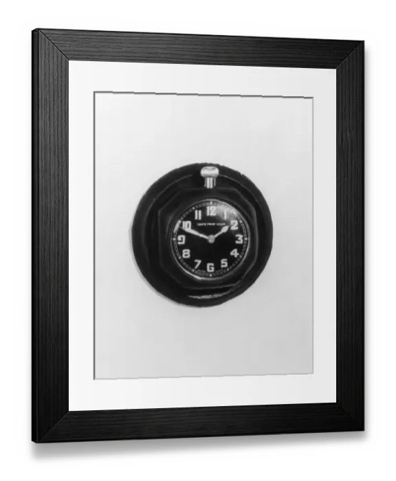 Framed Print : Shock Proof Car Clock Framed Print : Shock Proof Car Clock