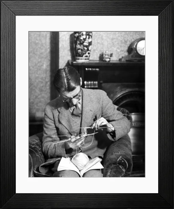 Framed Print : Knitting Boffin Framed Print : Knitting Boffin