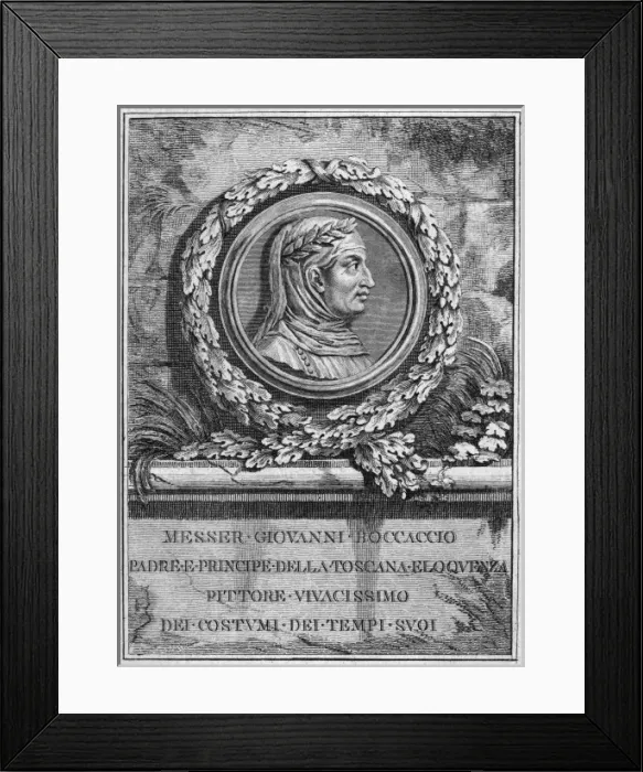 Framed Print : Boccaccio (Medallion) Framed Print : Boccaccio (Medallion)