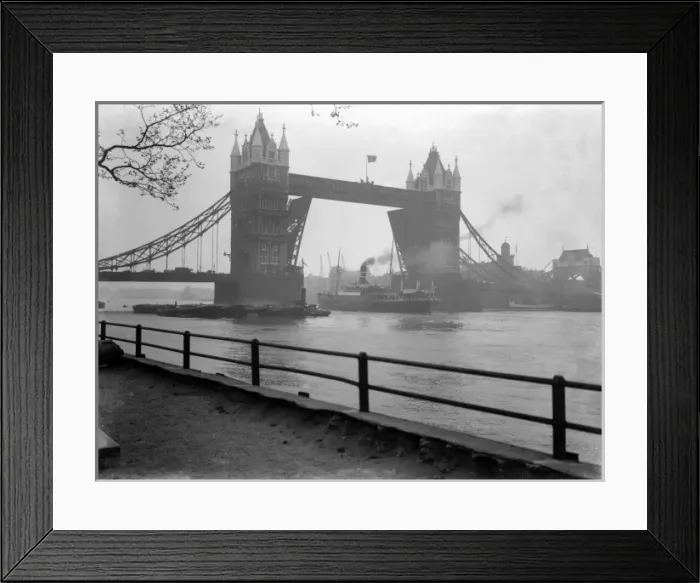 Framed Print : Tower Bridge Open Framed Print : Tower Bridge Open