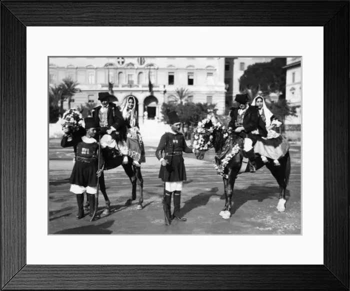 Framed Print : Sardinian Costumes Framed Print : Sardinian Costumes