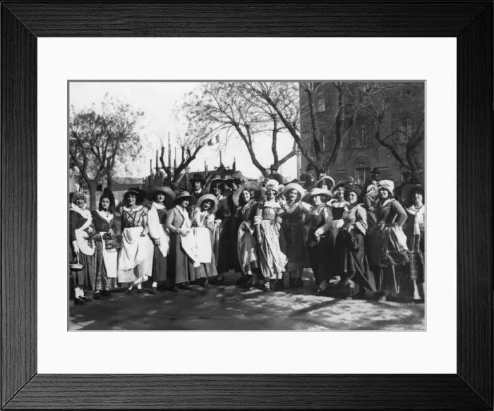 Framed Print : Florentine Costumes Framed Print : Florentine Costumes