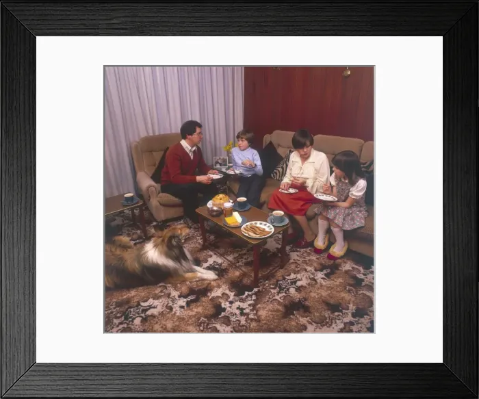 Framed Print : Afternoon Tea 1981 Framed Print : Afternoon Tea 1981