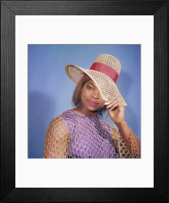 Framed Print : Model in Floppy Hat Framed Print : Model in Floppy Hat