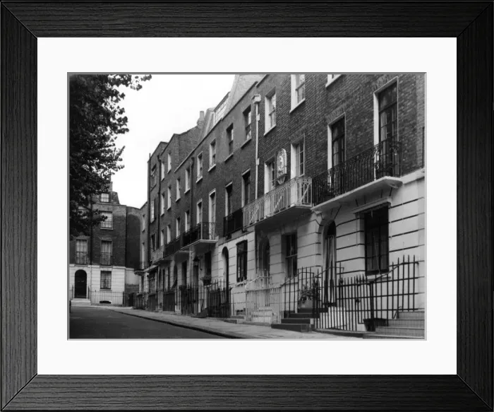 Framed Print : Georgian Town Houses Framed Print : Georgian Town Houses