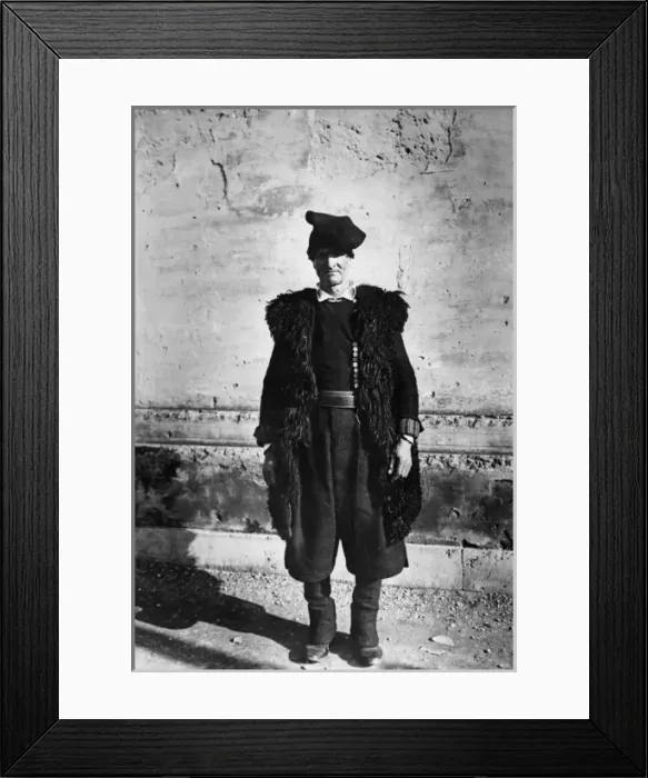 Framed Print : Sardinian Shepherd Framed Print : Sardinian Shepherd