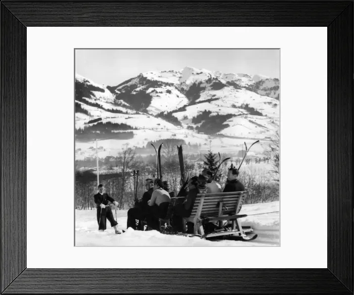 Framed Print : Ski Sledge 1930S Framed Print : Ski Sledge 1930S