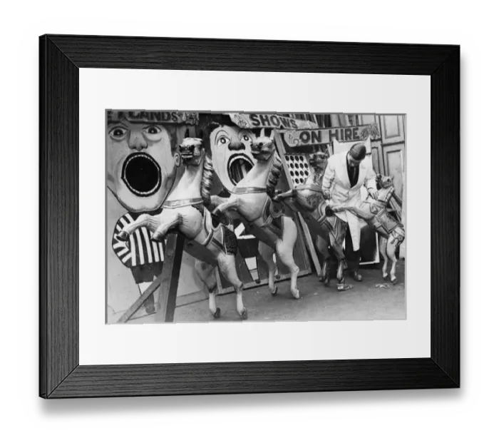 Framed Print : Carousel Horses Framed Print : Carousel Horses