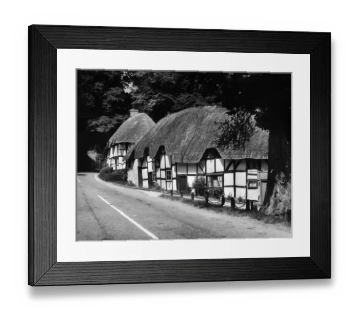 Framed Print : Deep Thatched Cottages Framed Print : Deep Thatched Cottages