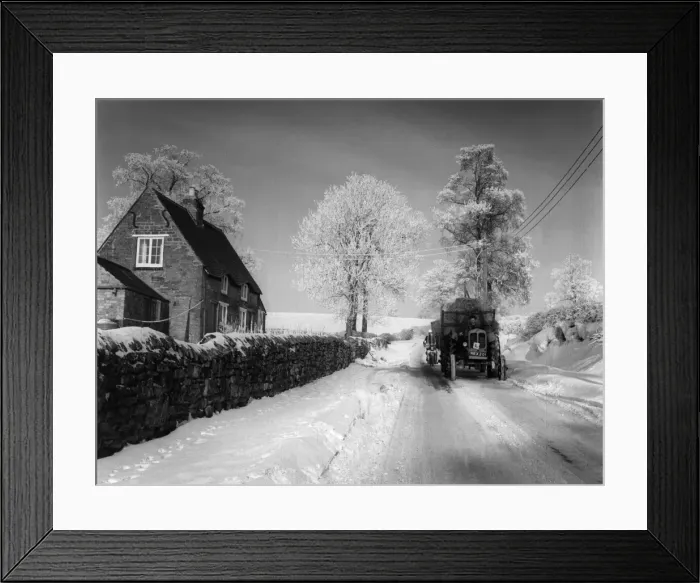 Framed Print : English Country Winter Framed Print : English Country Winter