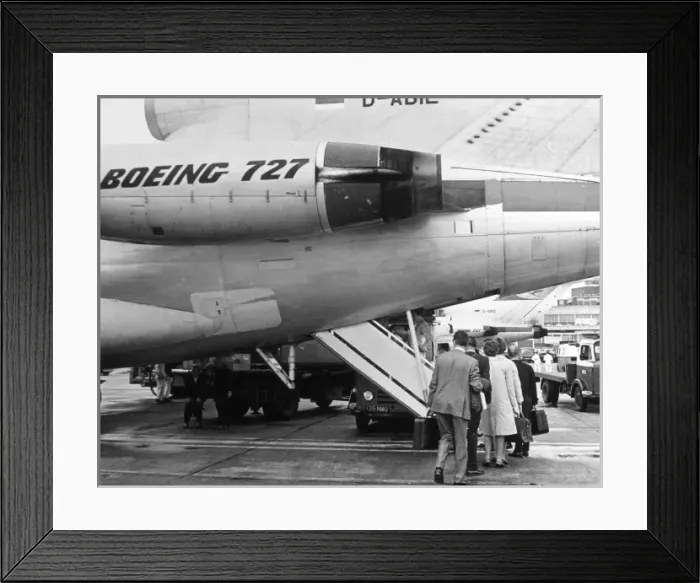 Framed Print : Boarding a Boeing 747 Framed Print : Boarding a Boeing 747