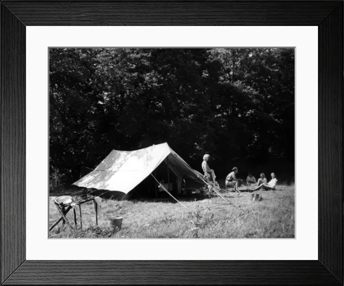 Framed Print : Happy Campers Framed Print : Happy Campers