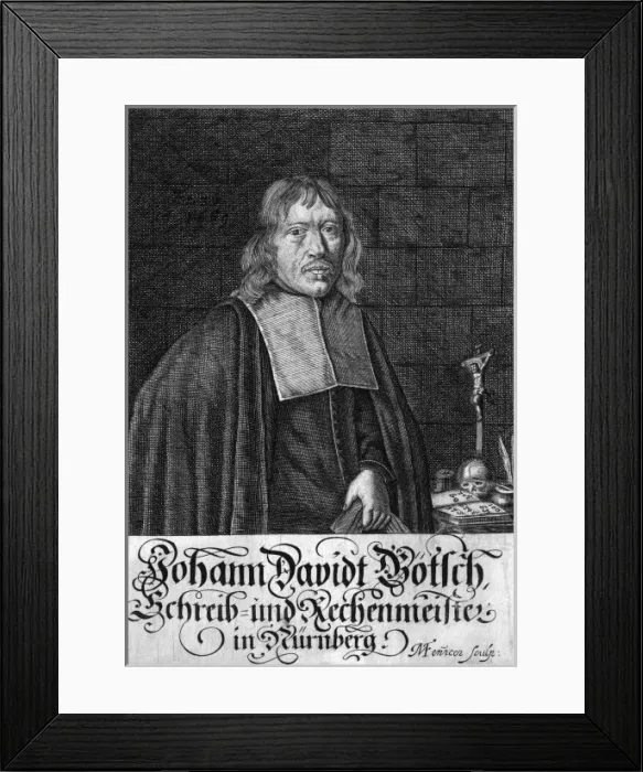 Framed Print : Johann Dabid Botsch Framed Print : Johann Dabid Botsch
